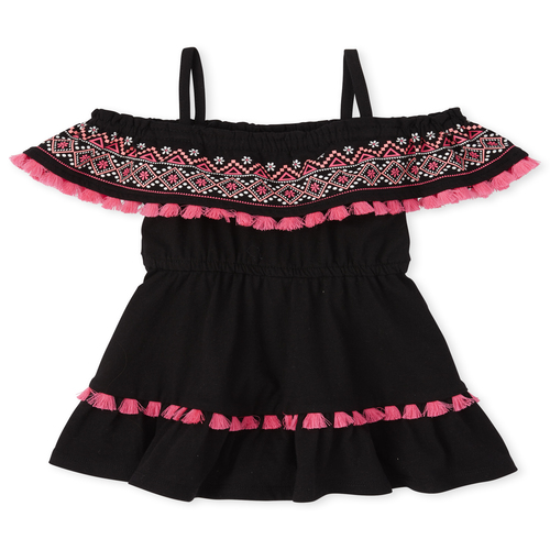 s Baby And Toddler Tassel Ruffle Off Shoulder Dress - Black - The Children's Place
s Baby And Toddler Tassel Ruffle Off Shoulder Dress - Black - The Children's Place