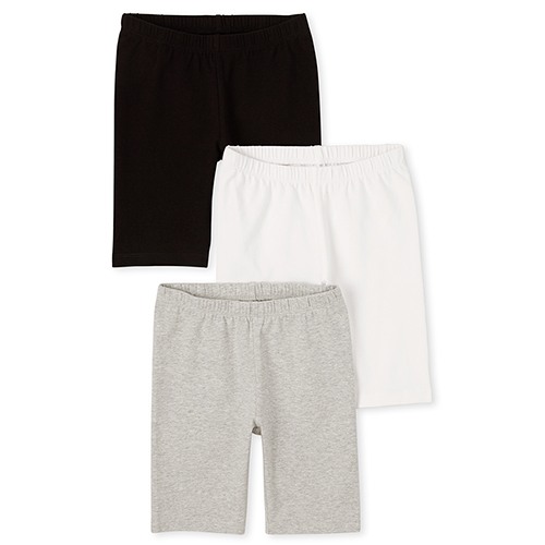 Girls Mix And Match Bike Shorts 3-Pack - Black - The Children's Place