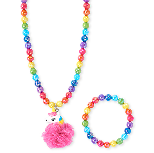 Girls Rainbow Unicorn Beaded Necklace And Bracelet Set - Multi - The Children's Place
Girls Rainbow Unicorn Beaded Necklace And Bracelet Set - Multi - The Children's Place