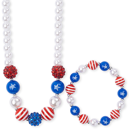 Girls Americana Rhinestud Star Beaded Necklace And Bracelet Set - Multi - The Children's Place
Girls Americana Rhinestud Star Beaded Necklace And Bracelet Set - Multi - The Children's Place
