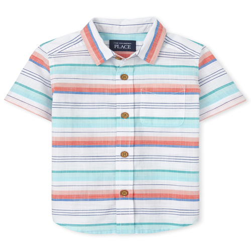 s Baby And Toddler Boys Dad And Me Striped Chambray Matching Button Down Shirt - Orange - The Children's Place
s Baby And Toddler Boys Dad And Me Striped Chambray Matching Button Down Shirt - Orange - The Children's Place
