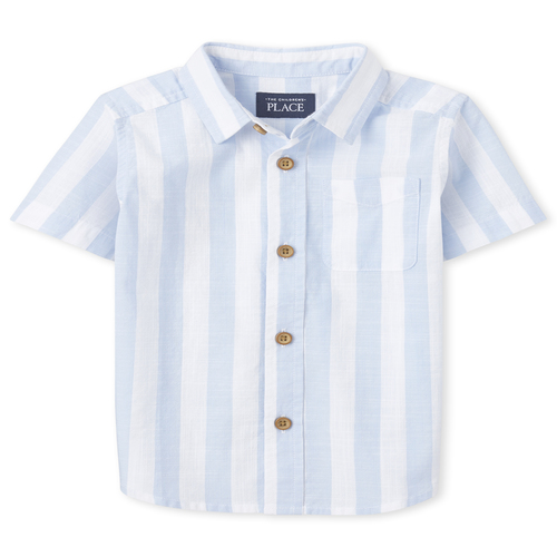 s Baby And Toddler Boys Striped Chambray Button Down Shirt - Blue - The Children's Place
s Baby And Toddler Boys Striped Chambray Button Down Shirt - Blue - The Children's Place