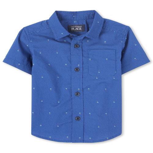 s Baby And Toddler Boys Dot Poplin Button Down Shirt - Blue - The Children's Place
s Baby And Toddler Boys Dot Poplin Button Down Shirt - Blue - The Children's Place