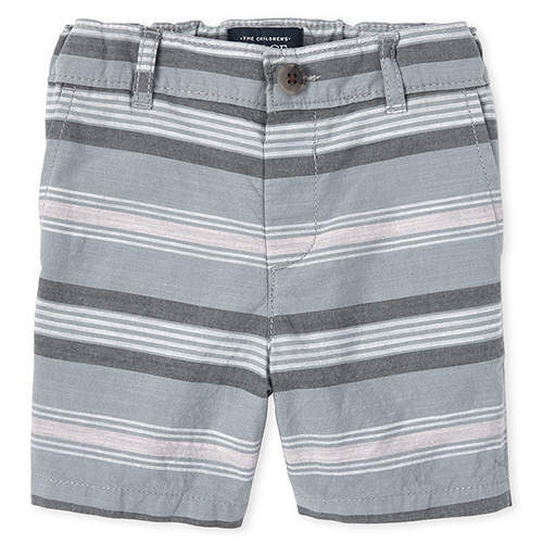 Newborn Baby And Toddler Boys Striped Chino Shorts - Gray - The Children's Place
Newborn Baby And Toddler Boys Striped Chino Shorts - Gray - The Children's Place