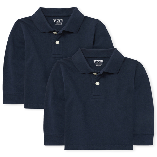 s Baby And Toddler Boys Uniform Long Sleeve Pique Polo 2-Pack - Blue - The Children's Place
s Baby And Toddler Boys Uniform Long Sleeve Pique Polo 2-Pack - Blue - The Children's Place