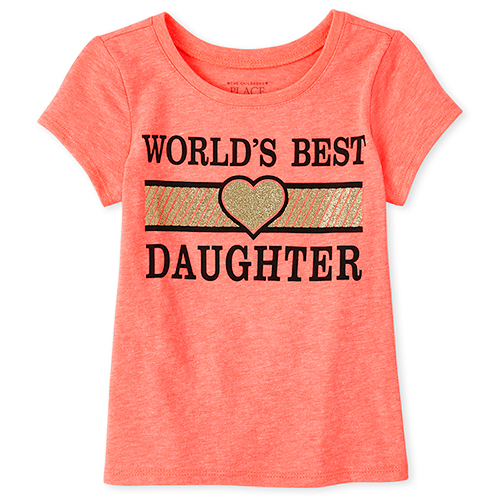 s Baby And Toddler Glitter Best Daughter Graphic Tee - Orange T-Shirt - The Children's Place
s Baby And Toddler Glitter Best Daughter Graphic Tee - Orange T-Shirt - The Children's Place
