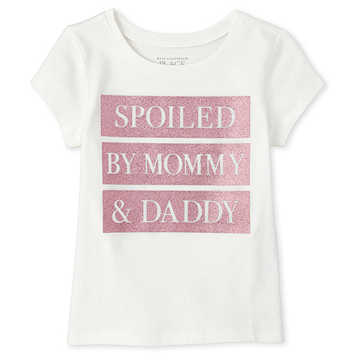 s Baby And Toddler Glitter Spoiled Graphic Tee - White T-Shirt - The Children's Place
s Baby And Toddler Glitter Spoiled Graphic Tee - White T-Shirt - The Children's Place
