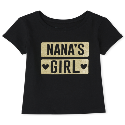 s Baby And Toddler Glitter Nana's Girl Graphic Tee - Black T-Shirt - The Children's Place
s Baby And Toddler Glitter Nana's Girl Graphic Tee - Black T-Shirt - The Children's Place