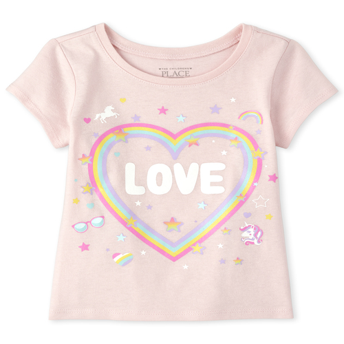 s Baby And Toddler Glitter Love Heart Graphic Tee - Pink T-Shirt - The Children's Place
s Baby And Toddler Glitter Love Heart Graphic Tee - Pink T-Shirt - The Children's Place