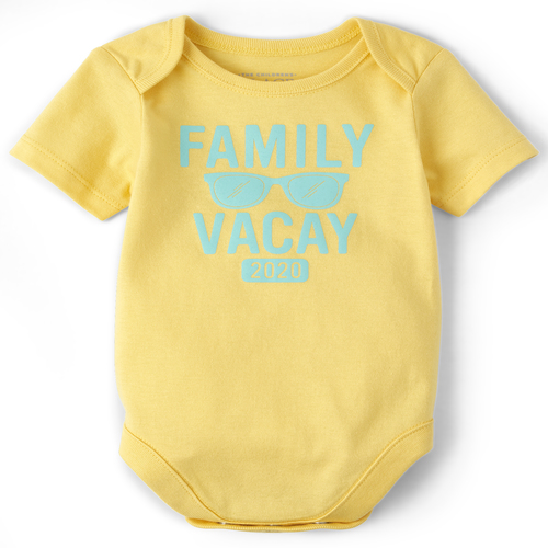 Newborn Unisex Baby Matching Family Vacay 2020 Graphic Bodysuit - Yellow - The Children's Place
Newborn Unisex Baby Matching Family Vacay 2020 Graphic Bodysuit - Yellow - The Children's Place
