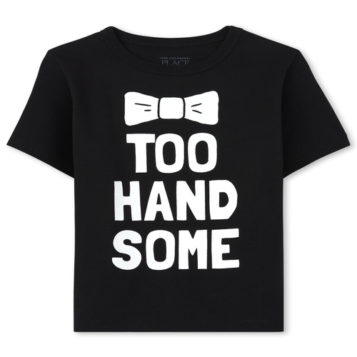 s Baby And Toddler Boys Too Handsome Graphic Tee - Black T-Shirt - The Children's Place
s Baby And Toddler Boys Too Handsome Graphic Tee - Black T-Shirt - The Children's Place