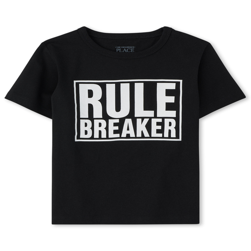 s Baby And Toddler Boys Rule Breaker Graphic Tee - Black T-Shirt - The Children's Place
s Baby And Toddler Boys Rule Breaker Graphic Tee - Black T-Shirt - The Children's Place