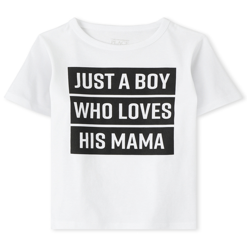 s Baby And Toddler Boys Mama Graphic Tee - White T-Shirt - The Children's Place