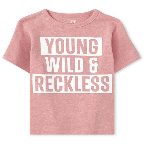 s Baby And Toddler Boys Reckless Graphic Tee - Pink T-Shirt - The Children's Place
s Baby And Toddler Boys Reckless Graphic Tee - Pink T-Shirt - The Children's Place