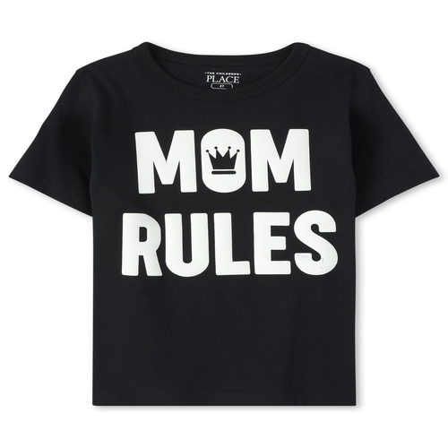 s Baby And Toddler Boys Mom Rules Graphic Tee - Black T-Shirt - The Children's Place
s Baby And Toddler Boys Mom Rules Graphic Tee - Black T-Shirt - The Children's Place