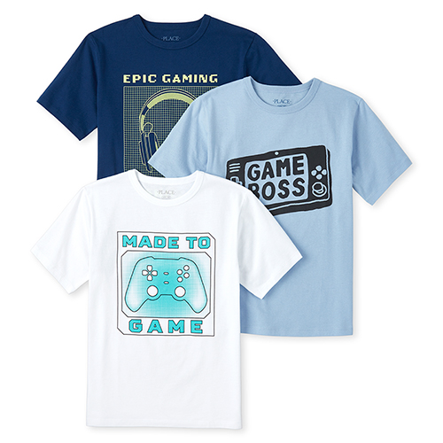 s Boys Video Game Graphic Tee 3-Pack - Multi T-Shirt - The Children's Place
s Boys Video Game Graphic Tee 3-Pack - Multi T-Shirt - The Children's Place