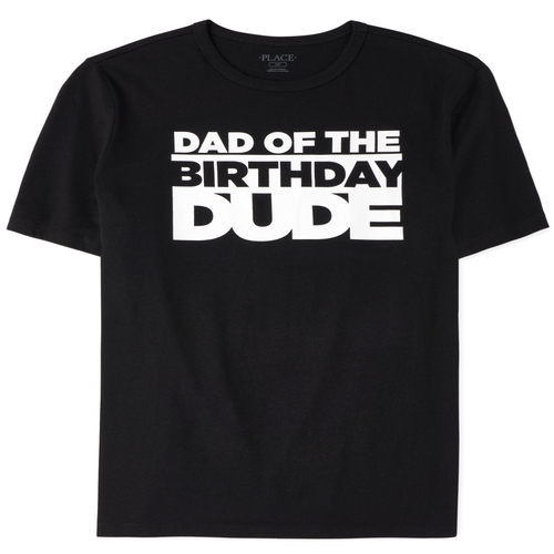 Mens Matching Family Birthday Graphic Tee - Black T-Shirt - The Children' Place
Mens Matching Family Birthday Graphic Tee - Black T-Shirt - The Children' Place