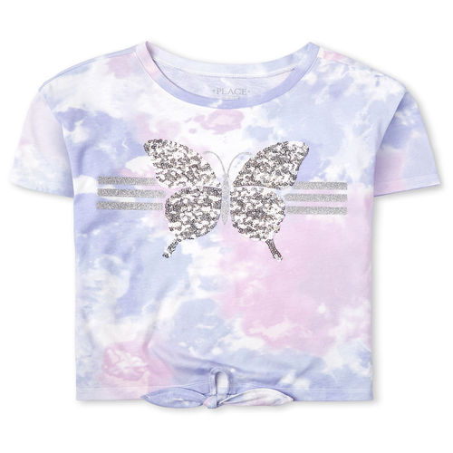Girls Active Glitter Tie Dye Tie Front Top - Purple - The Children's Place
Girls Active Glitter Tie Dye Tie Front Top - Purple - The Children's Place
