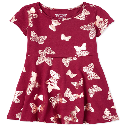 s Baby And Toddler Foil Butterfly Skater Dress - Red - The Children's Place
s Baby And Toddler Foil Butterfly Skater Dress - Red - The Children's Place