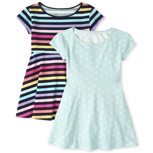 Girls Essential Skater Dress 2-Pack - Blue - The Children's Place