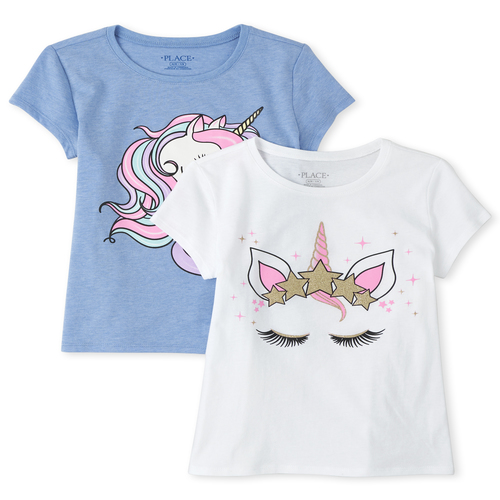 s Glitter Unicorn Graphic Tee 2-Pack - Multi T-Shirt - The Children's Place
s Glitter Unicorn Graphic Tee 2-Pack - Multi T-Shirt - The Children's Place
