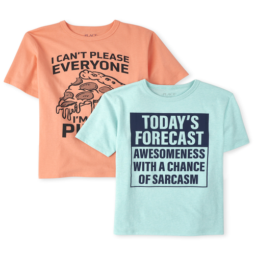 s Boys Awesome Graphic Tee 2-Pack - Multi T-Shirt - The Children's Place