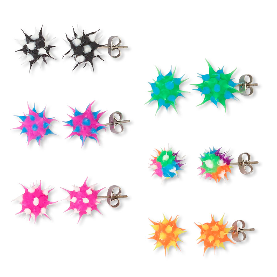 Image result for spikey earrings
