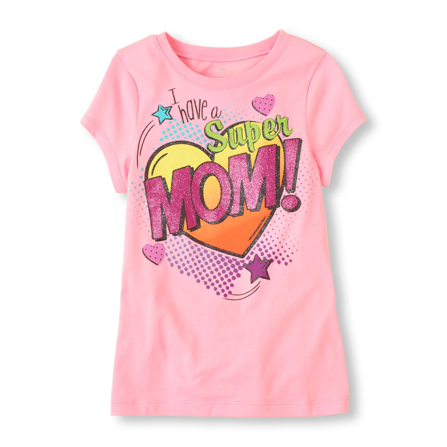 Top Super Mom Graphic Tee