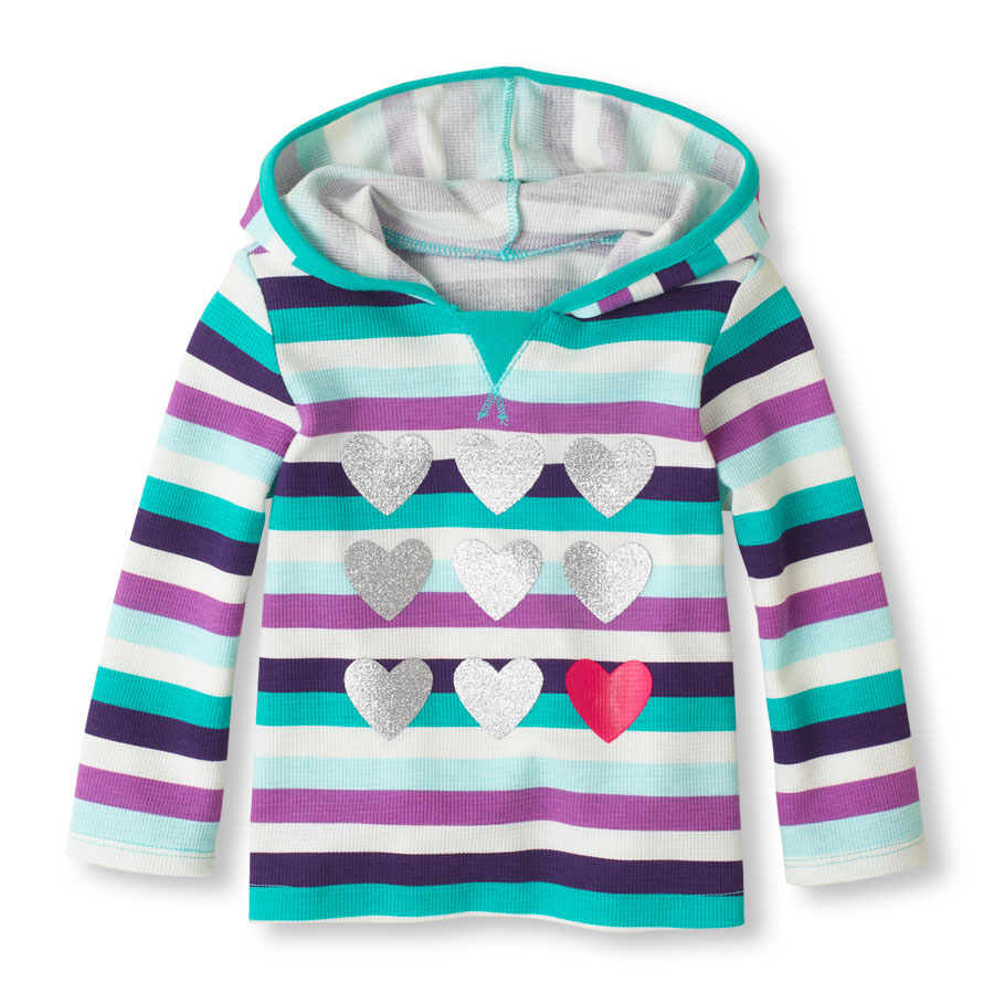 Cheap Striped Thermal Hoodie