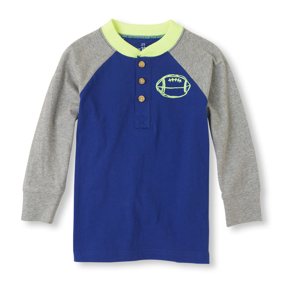 Cheap Sporty Raglan Henley