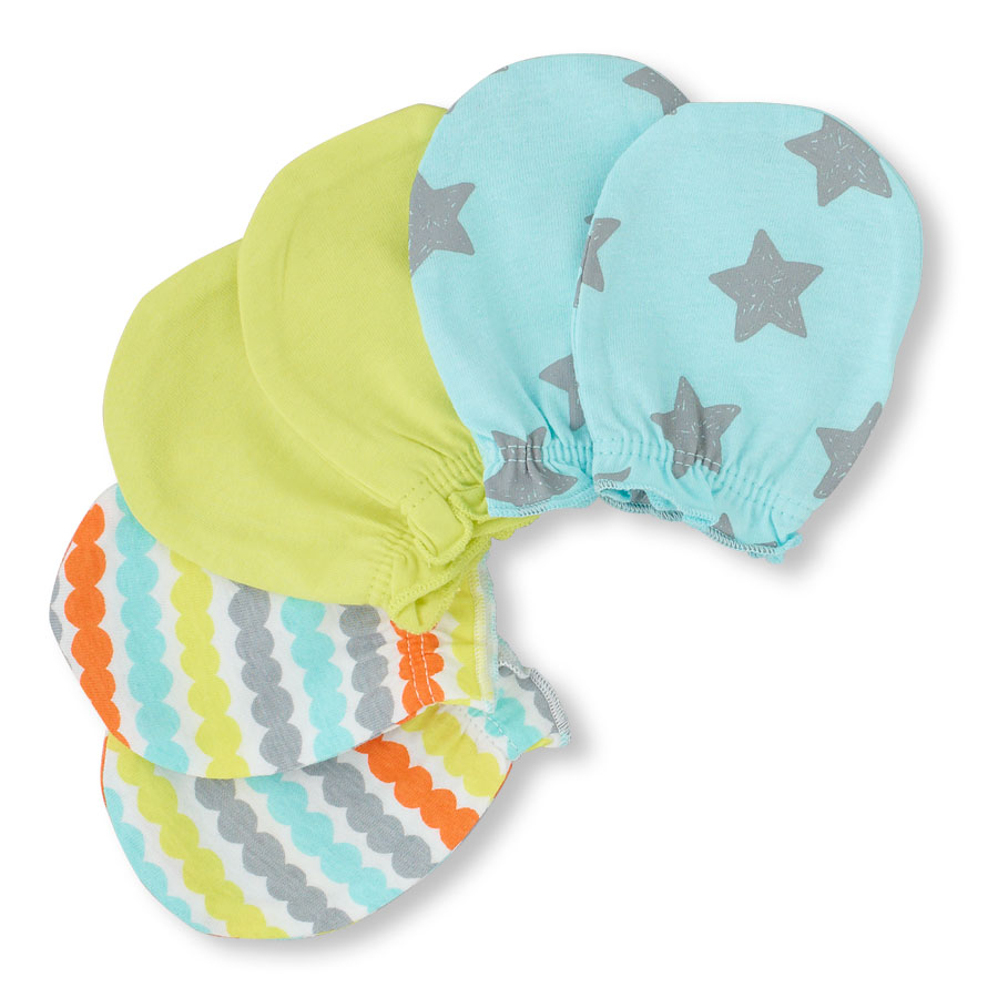 Top Layette Scratch-Free Mittens 3-Pack