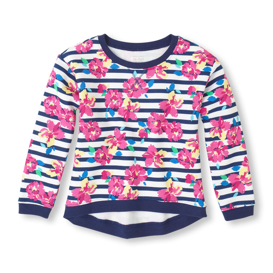Best Floral Hi-Low Sweatshirt