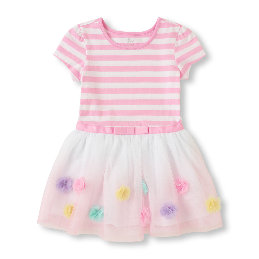 Promos Floral Dip-Dye Dress