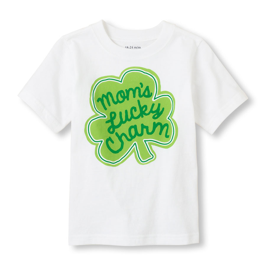 Cheap Moms Lucky Charm Graphic Tee