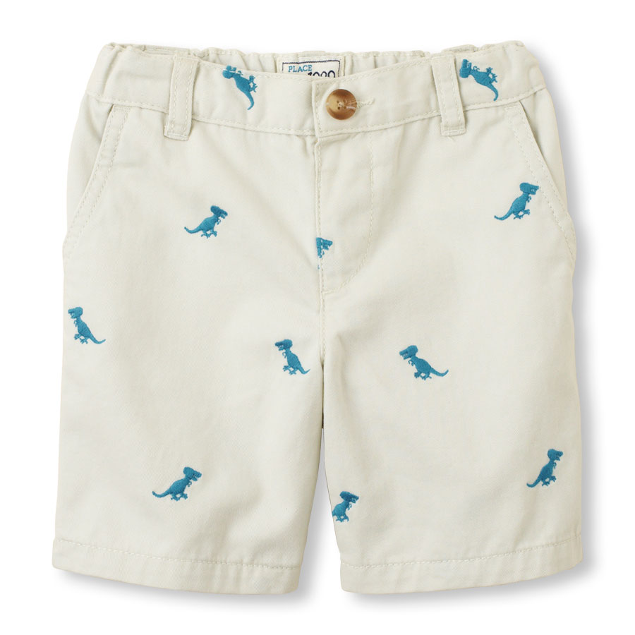 Top Embroidered Chino Shorts
