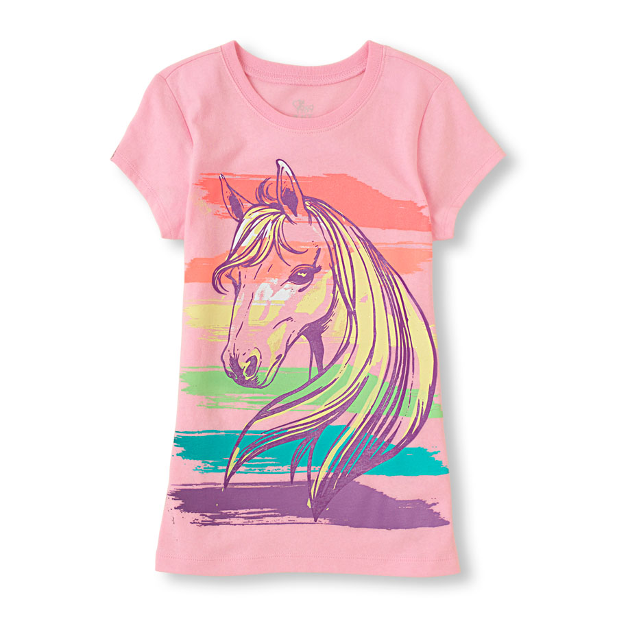 Compare Rainbow Horse Graphic Tee