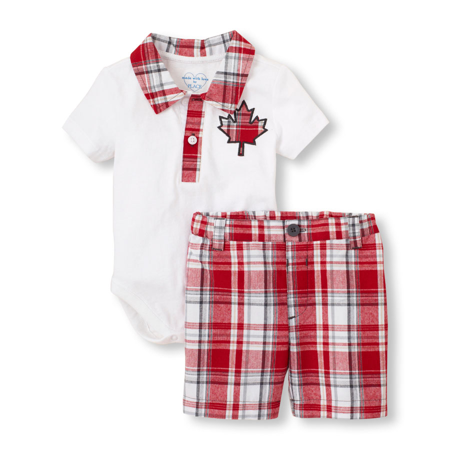 Coupons Canada Polo Bodysuit And Shorts Set
