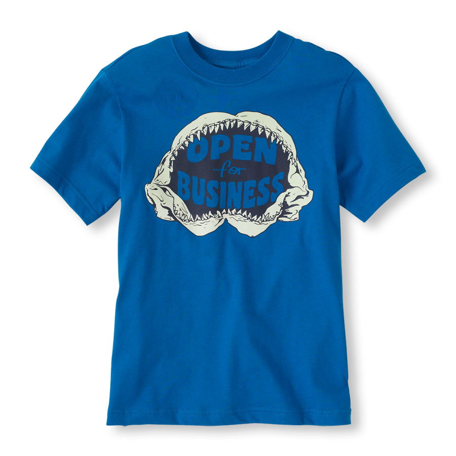 Coupons Glow-In-The-Dark Shark Lunch Graphic Tee