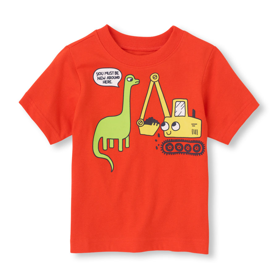 Reviews Dinosaur Tractor Graphic Tee
