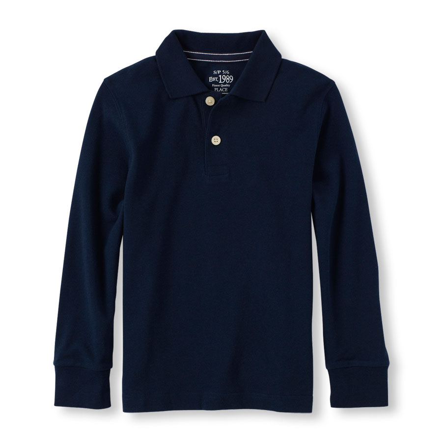 Discounts Long-Sleeved Uniform Polo