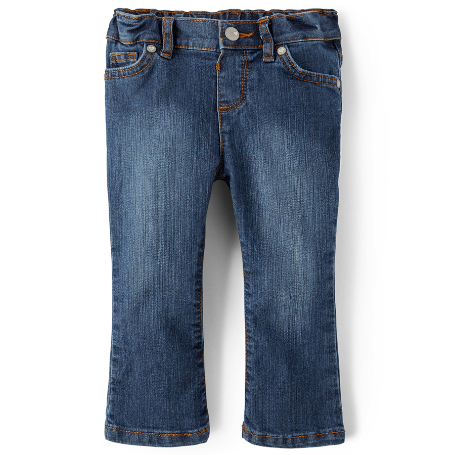 Discounts Toddler Girls Basic Bootcut Jeans - Victory Blue Wash