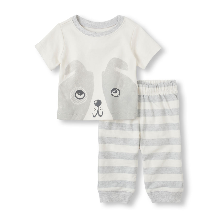Compare Puppy Stripes Shirt & Pants Set