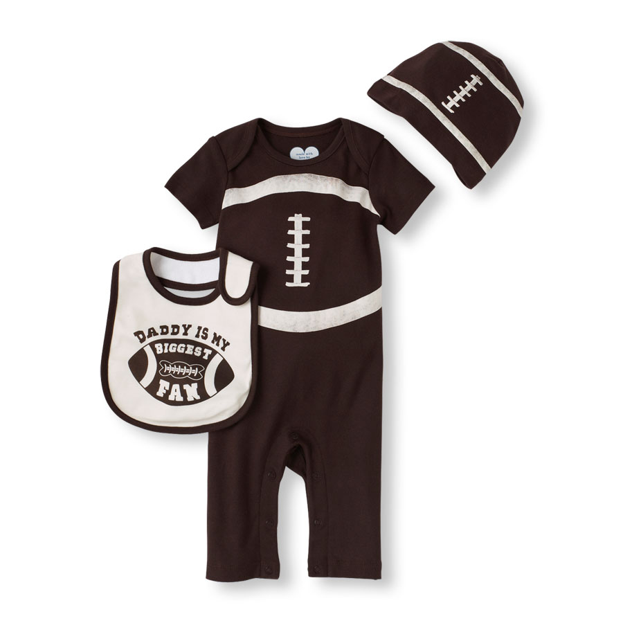 Compare Football Coverall Hat & Bib Set