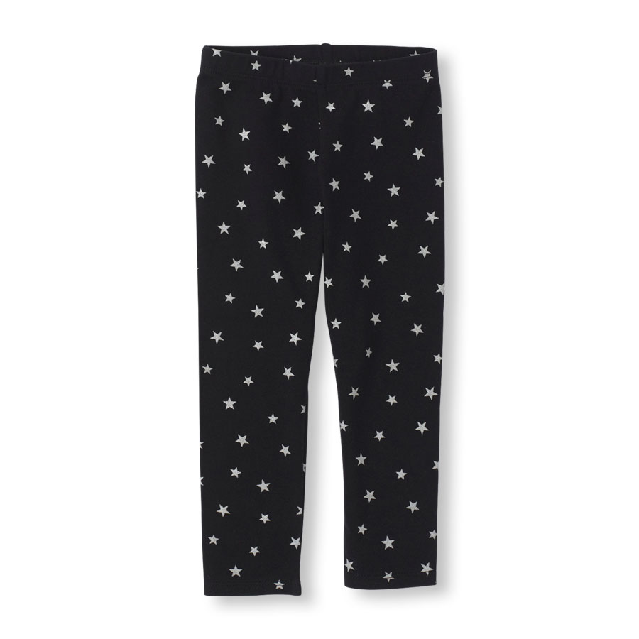 Discounts Glitter Print Leggings - Full Length