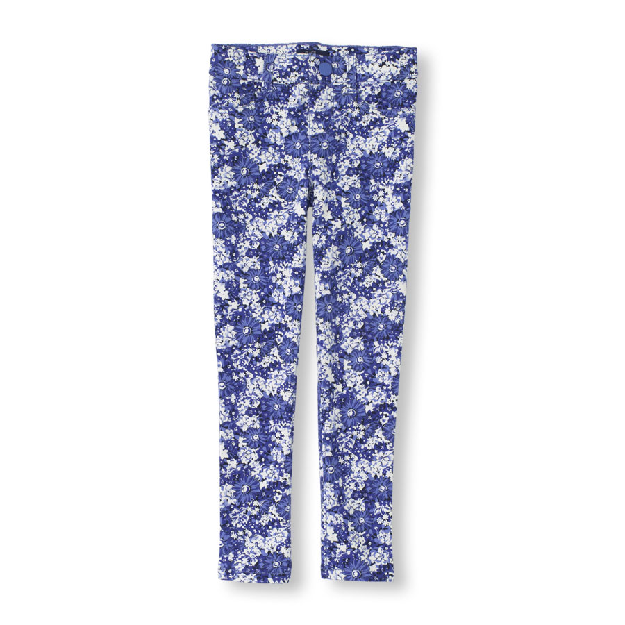 Cheap Floral Print Knit Jeggings