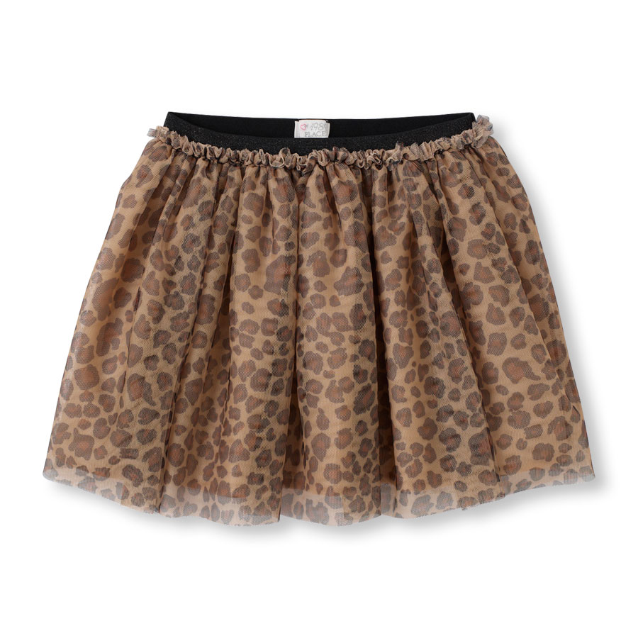 Promos Leopard Print Tutu Skirt