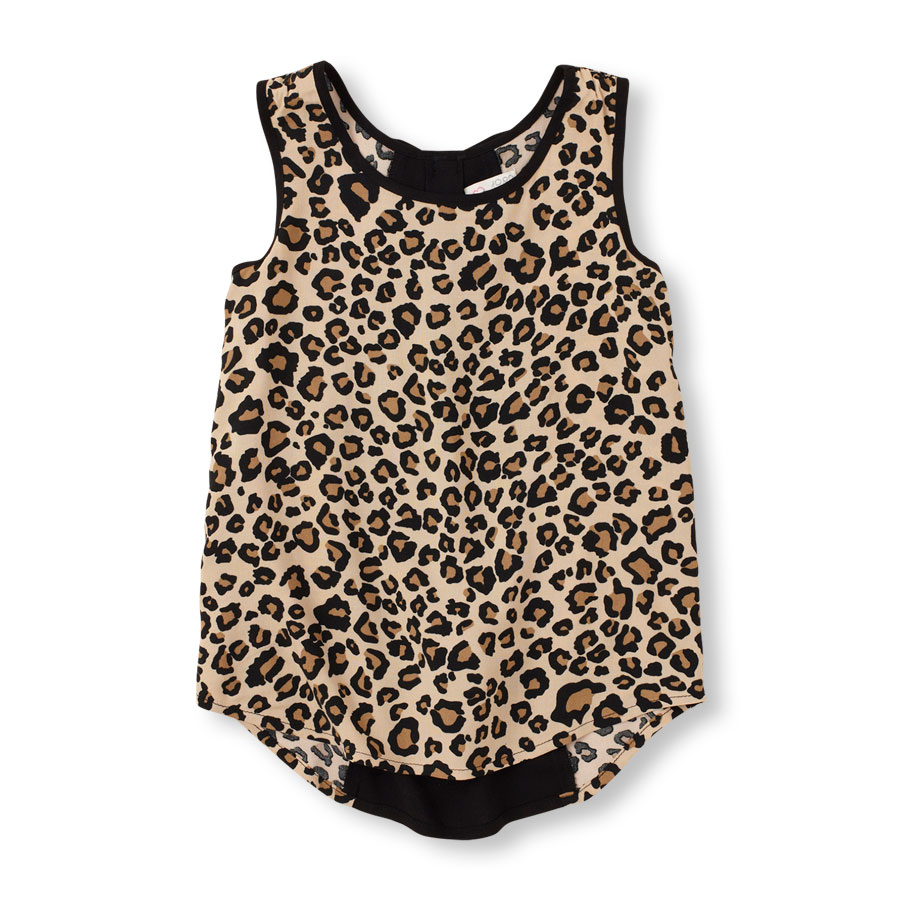 Best Sleeveless Leopard Print Drapey Top