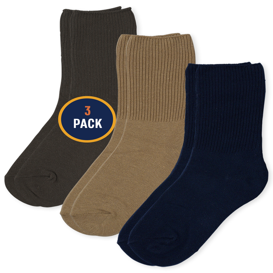 Top Boys Basic Crew Socks 3-Pack
