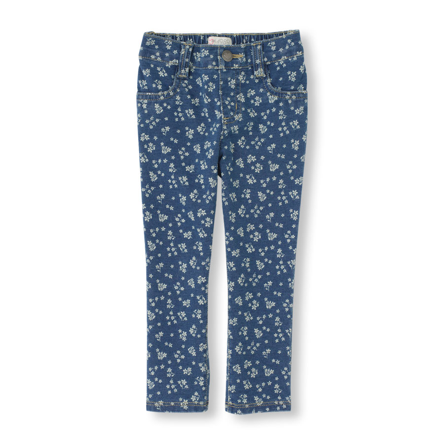 Discounts Floral Print Knit Jeggings