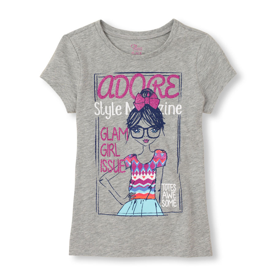 Discounts Magazine Girl Graphic Tee